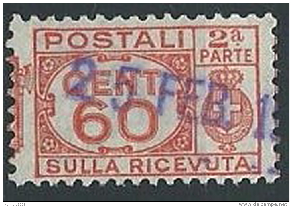 1927-32 REGNO USATO PACCHI POSTALI 60 CENT SEZIONE - ED594-4 - Postal Parcels