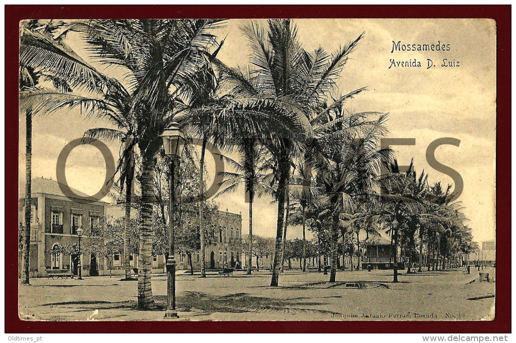 ANGOLA - MOSSAMEDES - AVENIDA D. LUIZ - 1910 PC - Angola
