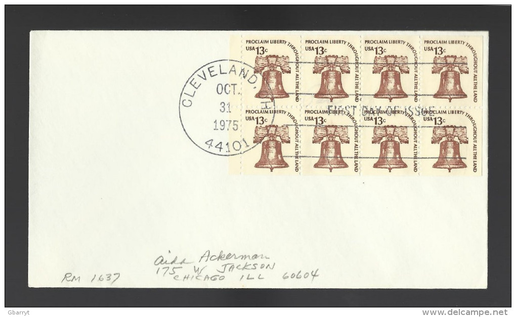 United States Scott # 1595c  Librty Bell Booklet Pane Of 8.................. ......................... ........(bd) - 1851-1940