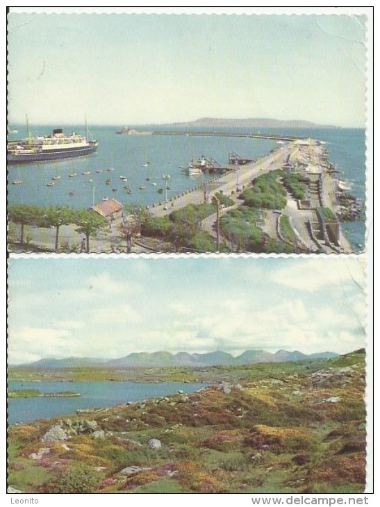 IRELAND Galway Connemara Dun-Laoghaire Dublin Bay Howth Head Aerphort 2 Cards - Galway