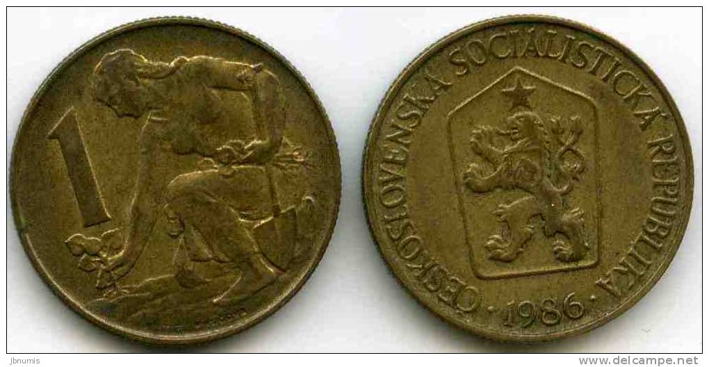 Tchécoslovaquie Czechoslovakia 1 Koruna 1986 KM 50 - Czechoslovakia