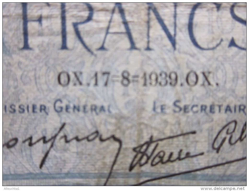 17-8-1939 France Billet De Banque Bank 20 Francs Ancien XXéme Siécle Minerve &gt;Faire Défiler Photos Pour état - 10 F 1916-1942 ''Minerve''