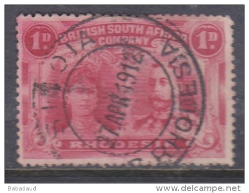 Rhodesia,  1910, George V + Queen Mary, Double Head, 1d, Bright Carmine, P15,  Good Used. - Southern Rhodesia (...-1964)