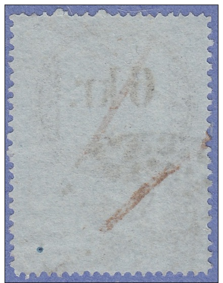 Austria Revenue Barefoot #62a Used 1860 6kr Bluish Paper Type 1 Broken Numeral Cv $12 - Fiscaux