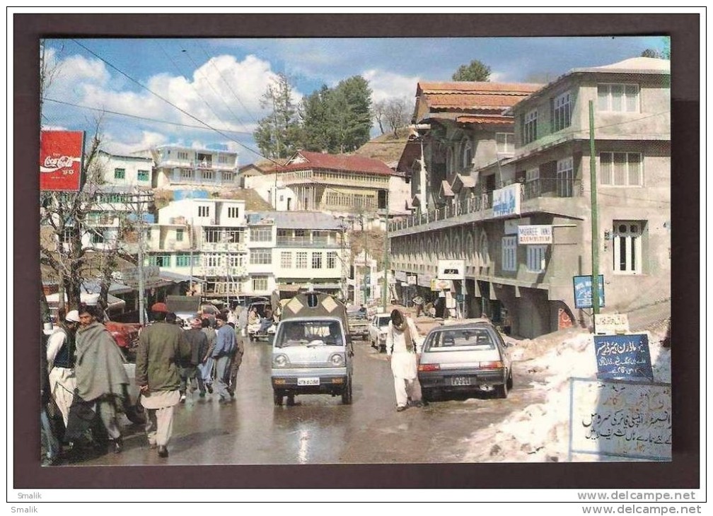 372-Postcard, Murree Hill, Murree Pakistan, Transport Cars, ** - Pakistán