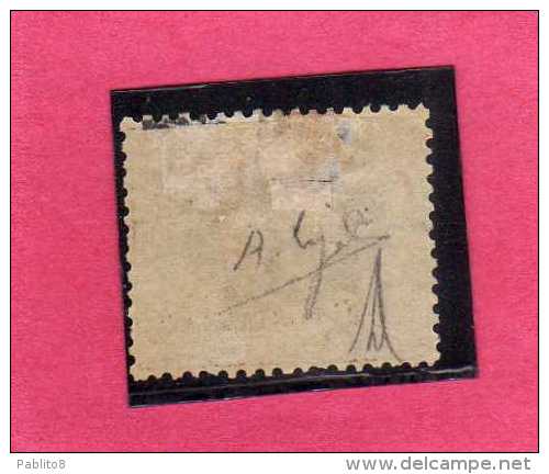 SAN MARINO 1877 - 1890 STEMMA COAT OF ARMS ARMOIRIES CENT.30 MH BEN CENTRATO SIGNED FIRMATO - Neufs