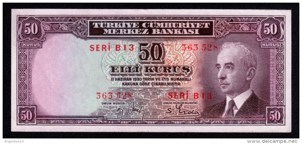 Turkey 50 Kurush 1941 AUNC - Turkey