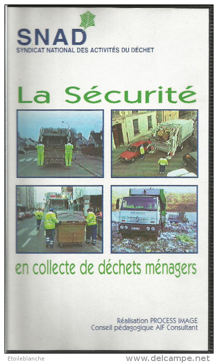 Cassette Video VHS, Collecte De Déchets Ménagers  SNAD Paris - Ramassage Des Poubelles, Camions, Sécurité - Autres & Non Classés