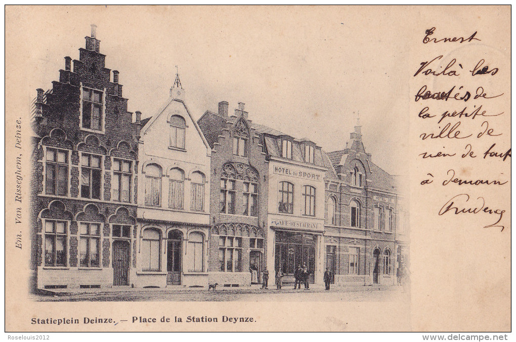 DEINZE : Statieplein - Hôtel - Café - Deinze