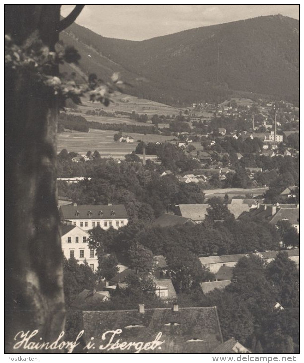 ALTE POSTKARTE HAINDORF IM ISERGEBIRGE AUSBLICK VOM NUSSSTEIN HEJNICE Bei Glatz Reichenberg Cpa Postcard Ansichtskarte - Schlesien