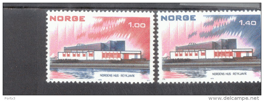 Skandinavien-Gemeinschaftsausgaben Norwegen 662 - 663 Haus Des Nordens Reykjavik  MNH  Postfrisch ** - Emissions Communes