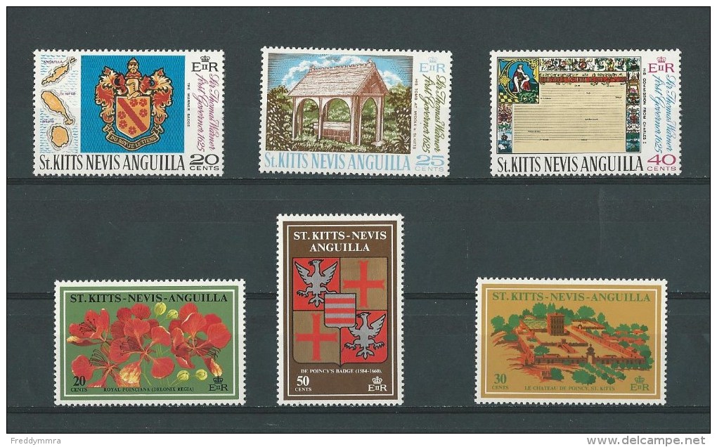 St Christophe: 213/ 215 + 255/ 257 ** - St.Kitts-et-Nevis ( 1983-...)