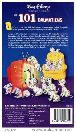 Walt Disney °°°°  Les 101 Dalmatiens - Infantiles & Familial
