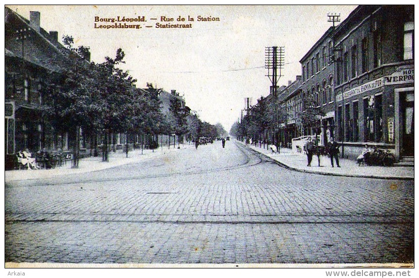 Bourg-Léopold : Rue De La Station (1931) - Leopoldsburg (Kamp Van Beverloo)