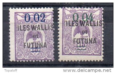 Wallis Et Futuna   N°27 Et 28 Neufs Charniere - Ungebraucht