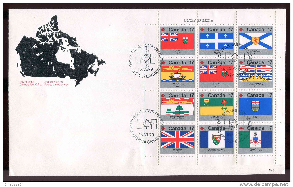Canada  1er Jour -  Bloc N° 2 -  Insignes Des Provines Du Canada  . - 1981-1990