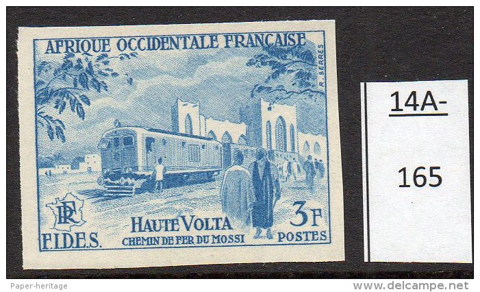 **French West Africa Railway : 1955 Chemin De Fer;  Train : Imperf Colour Trial / Proof  U/m (MNH) - Trains