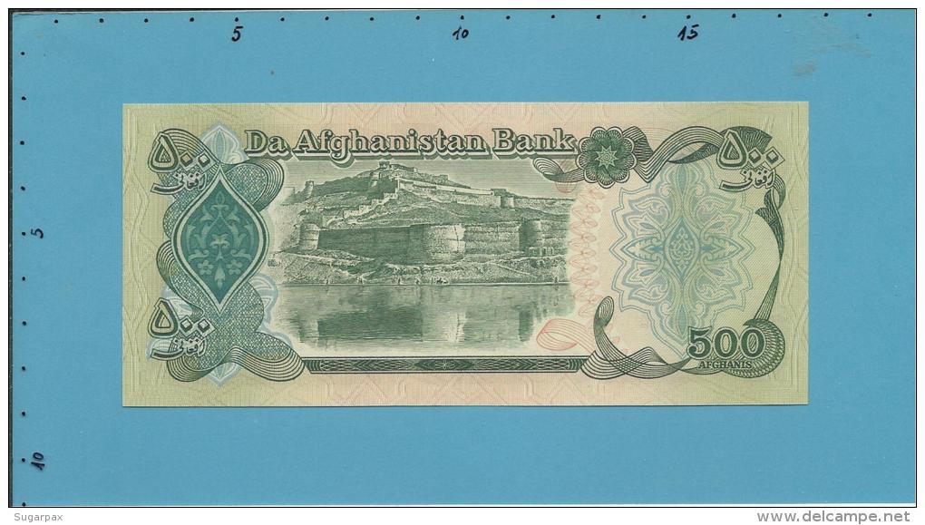 Afghanistan - 500 Afghanis - SH 1370 ( 1991 ) - P 60 C - UNC. - 2 Scans - Afghanistan