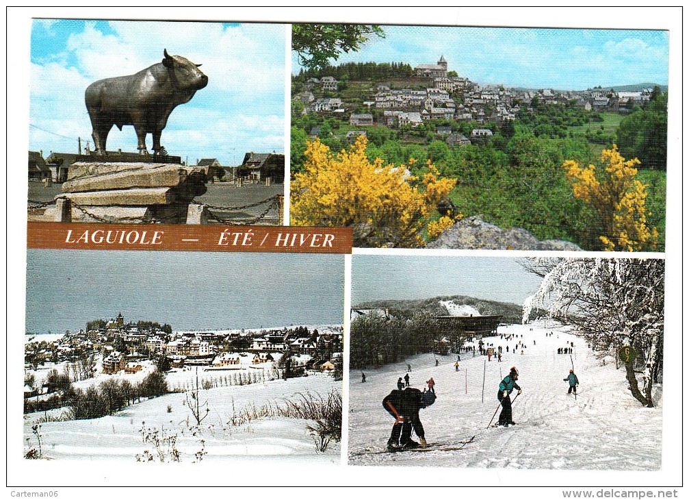 12 - Laguiole - Eté / Hiver - Multi-vues - Editeur: Bos (ski) - Laguiole