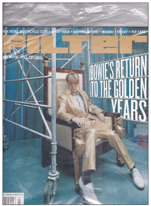 David Bowie    COVER FILTER2003 USA - Sonstige & Ohne Zuordnung