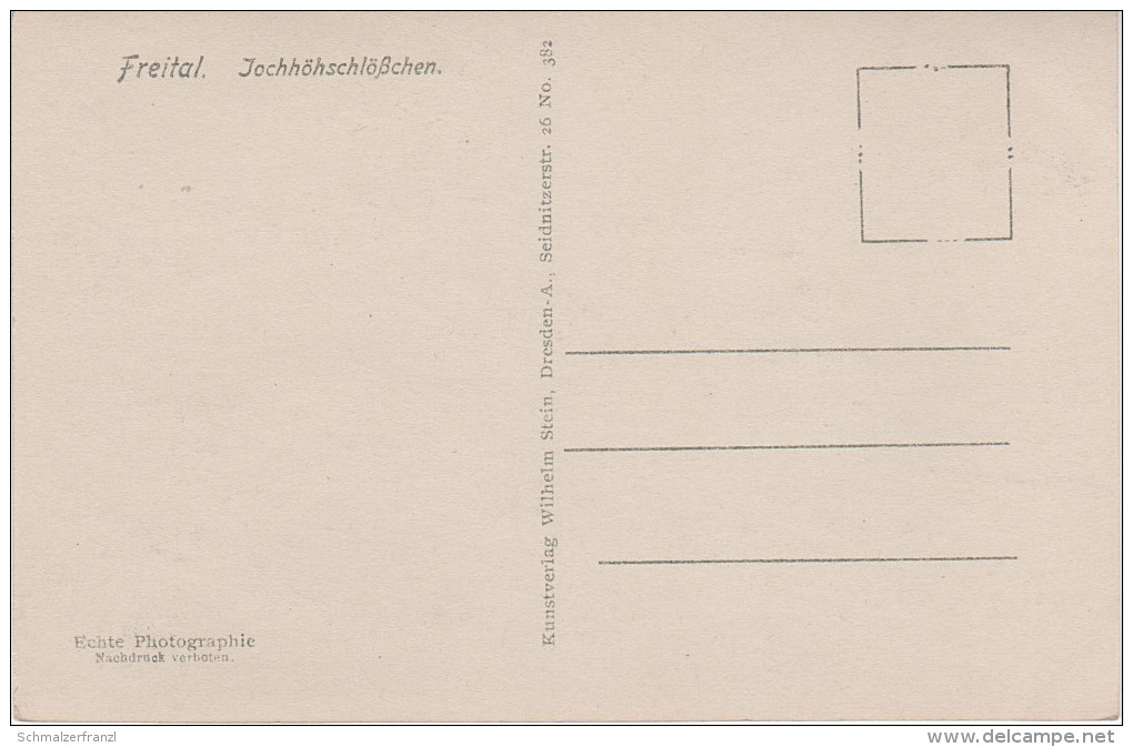 AK Pesterwitz Jochhöhschösschen Schloss Jochhöh Bei Freital Wurgwitz Zauckerode Dresden Altfranken Dölzschen Plauen - Pesterwitz