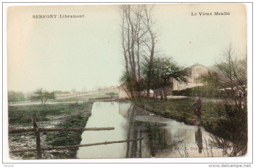 28424  -  Libramont    Serpont  Le  Vieux  Moulin   Couleur  -  Pêcheur - Libramont-Chevigny