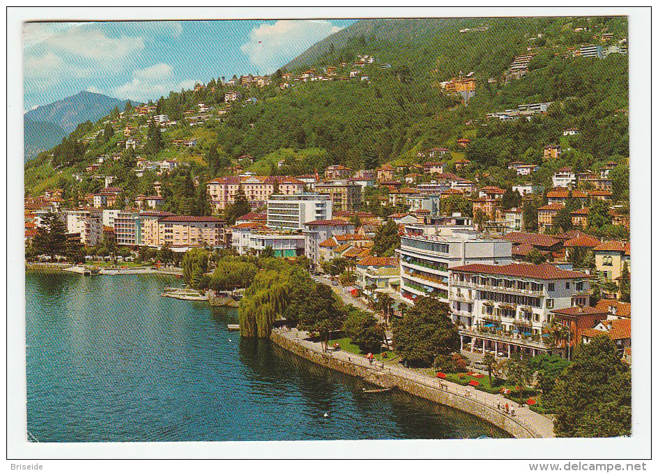 LOCARNO MURALTO IL LUNGOLAGO PANORAMA SVIZZERA SWITZERLAND  F/G VIAGGIATA - Muralto