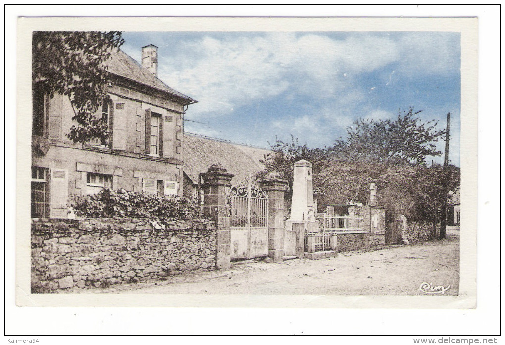 CORRÈZE  /  SAINT-BONNET-L´ ENFANTIER  /  LA  MAIRIE , LES  ECOLES  /  Edit.  COMBIER - Otros & Sin Clasificación