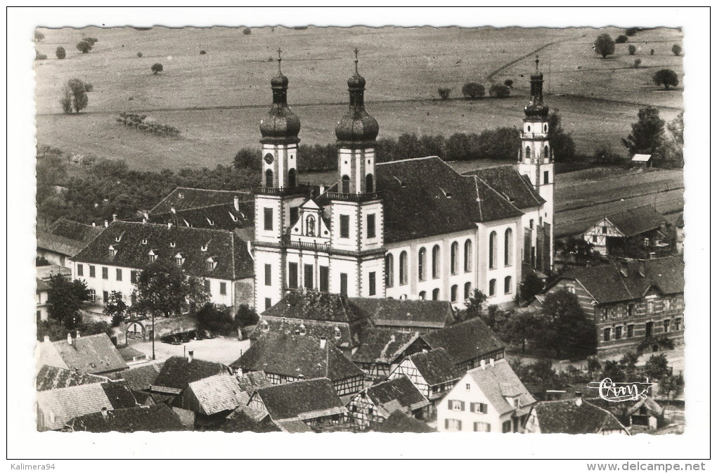 BAS-RHIN  /  EBERMUNSTER  /  L´ EGLISE , VUE  AERIENNE  ( église Russe ? ) - Ebersmunster