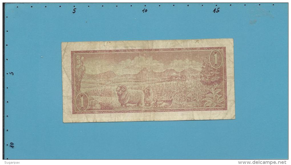 South Africa - 1 RAND - ( 1973 ) - Pick 116.a - Sign. 5 - Watermark: Springbok - 2 Scans - Afrique Du Sud