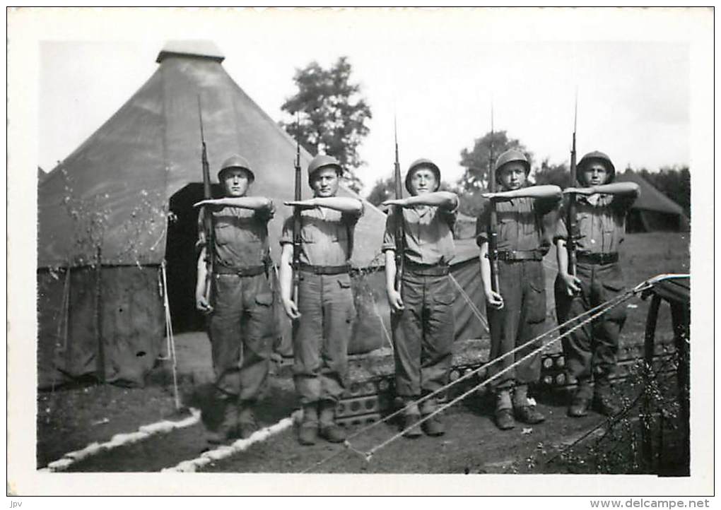 1948 - 1950 : LOT DE 20 PHOTOS DE MANOEUVRES ET PELOTONS . 1949 . ANTIAERIENS