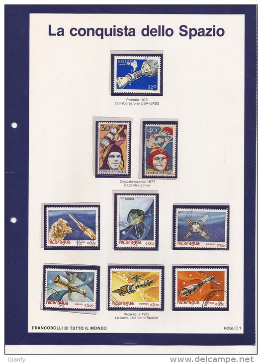 SPAZIO SPACE ESPACE RAUM ESPACIO 105 DIFFERENT STAMPS TEMATICA THEME PERFECT - Collections