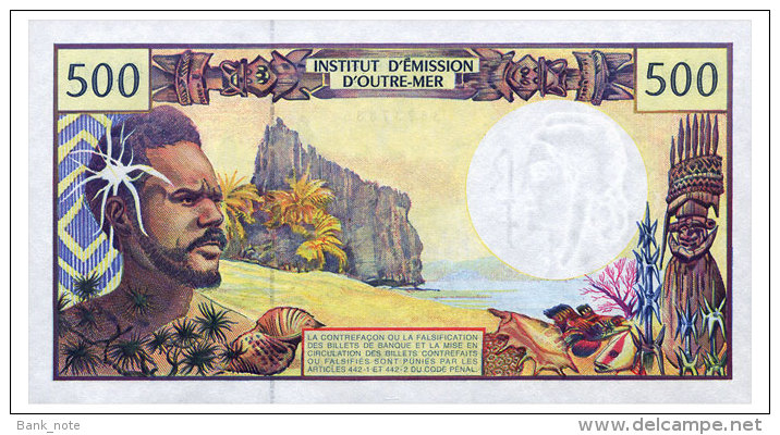 FRENCH PACIFIC TERRITORIES 500 FRANCS ND(2010) Pick 1 Unc - French Pacific Territories (1992-...)