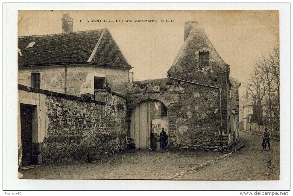 CP , 78 , VERNEUIL , La Porte Saint-Martin - Verneuil Sur Seine