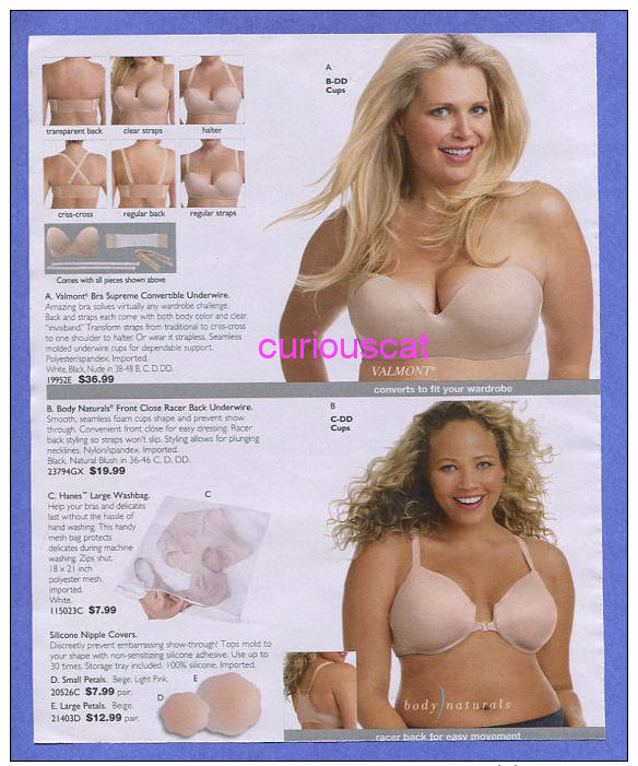 PUBLICITES USA MAGAZINE ADVERTISEMENT RECLAME WERBUNG REKLAME PUBBLICITA PUBLICIDAD For  LINGERIE LEISURE BRAS BH - Werbung