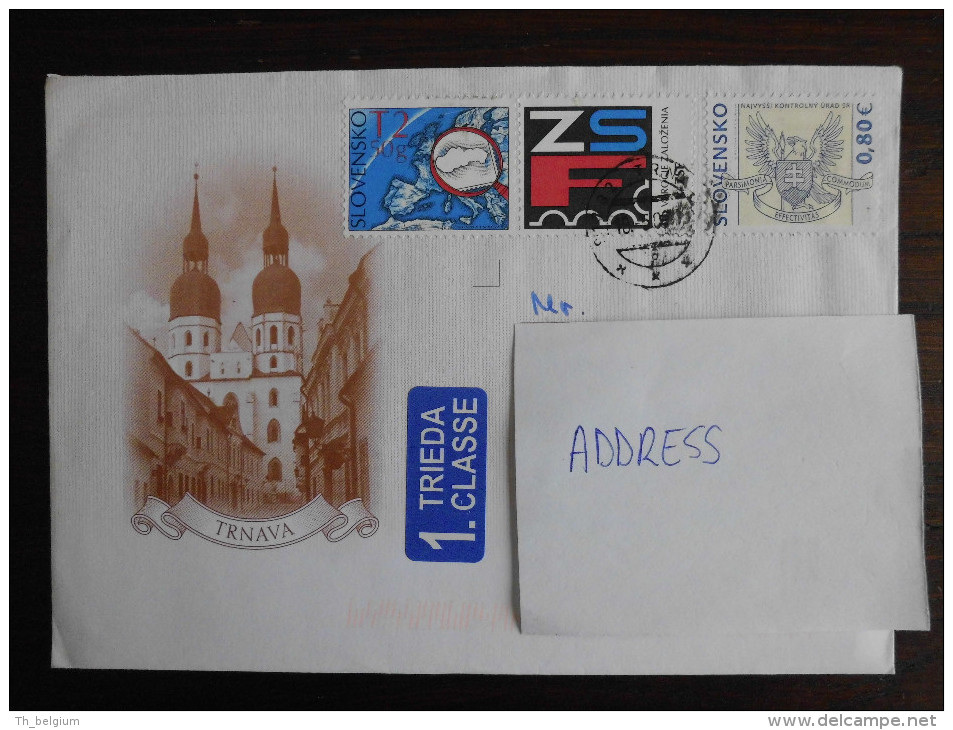 Slovakia 2009 - Trnava - Great Letter 40th Anniversary Of 1. Supreme Audit Office + 2. Union Of Slovak Philatelists - Lettres & Documents