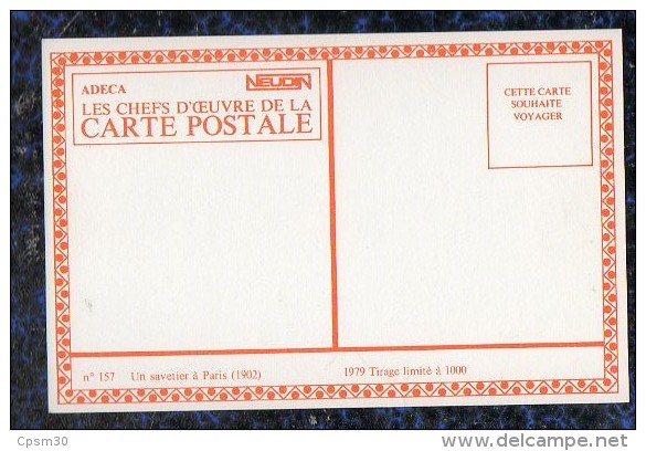 CP N° 157 - PARIS Un Savetier (collection Les Chefs D´ œuvre De La Carte Postale Par Neudin) - Petits Métiers à Paris