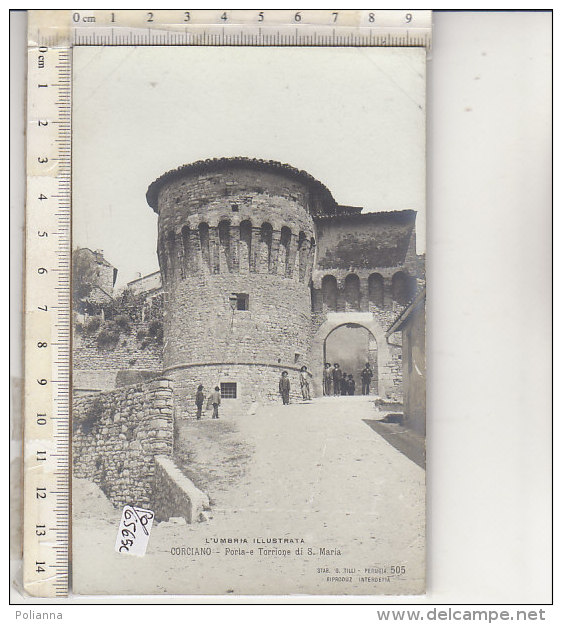 PO6575C# L´UMBRIA ILLUSTRATA - PERUGIA - CORCIANO - PORTA E TORRIONE DI S.MARIA Ed.Tilli No VG - Perugia