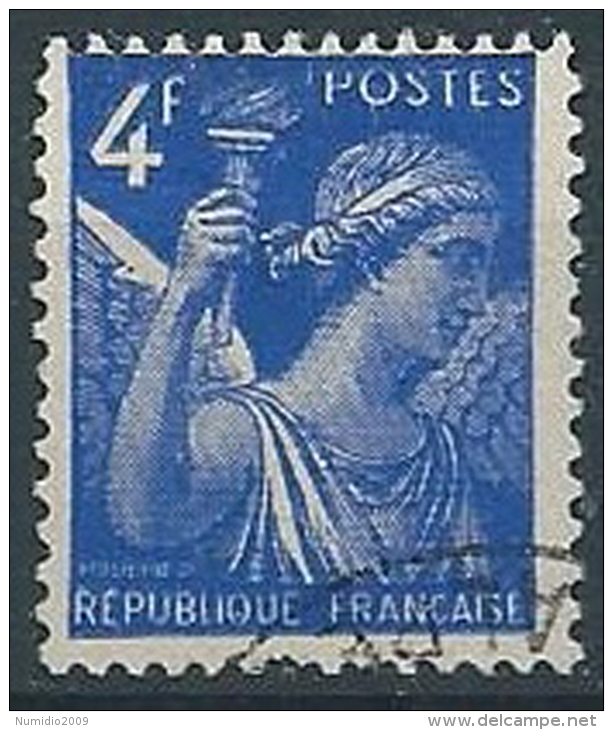 1944 FRANCIA USATO IRIS 4 F - EDF167 - 1939-44 Iris