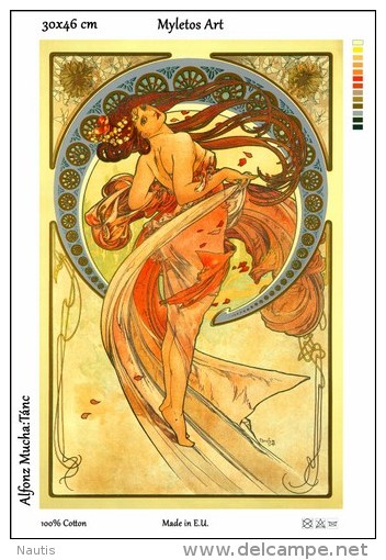 New Tapestry, Gobelin, Picture, Print, Mucha, Dance, Woman - Other & Unclassified