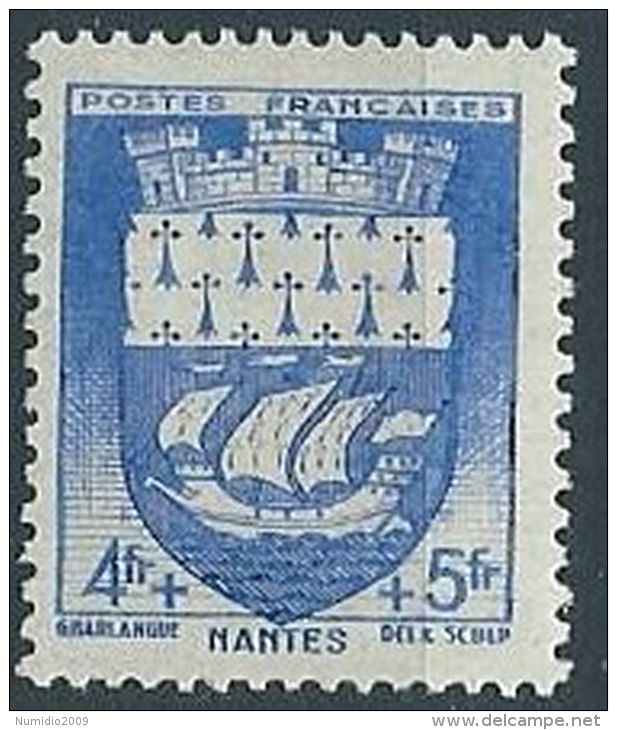 1942 FRANCIA SOCCORSO NAZIONALE STEMMI DI CITTA 4 F MH * - EDF170 - 1941-66 Coat Of Arms And Heraldry