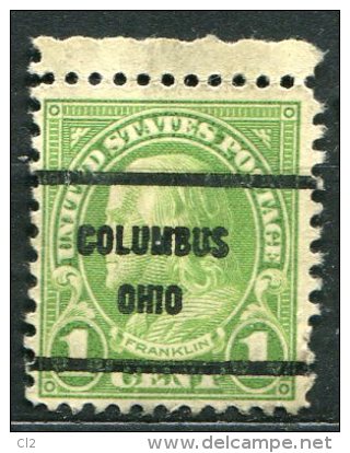 USA - Préoblitéré - Precancel - COLOMBUS - OHIO - Vorausentwertungen