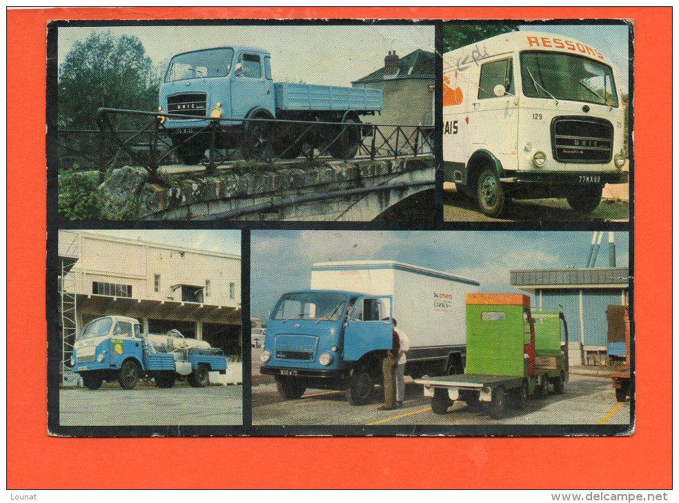Automobile - Camions - UNIC-FIAT  (pli Coin Supérieur Droit) - Camion, Tir
