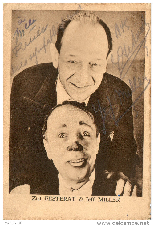 Zizi Festerat & Jeff Miller. Autographe. Soignies. Linkebeek. - Collections & Lots