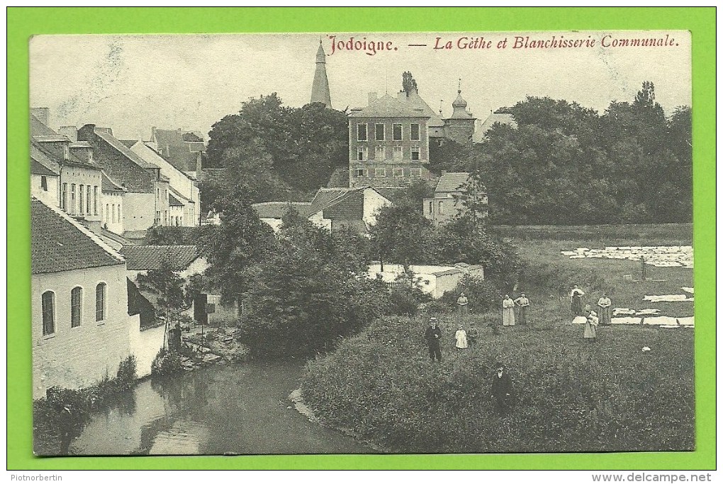 Jodoigne - Geldenaken : La Géthe Et Blanchisserie Communale    (1912) - Jodoigne