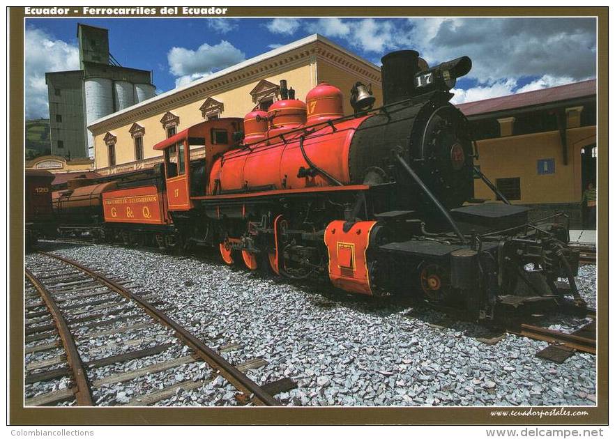 Lote PEP701, Ecuador, Postal, Postcard, Locomotora, Locomotive, Railway - Ecuador