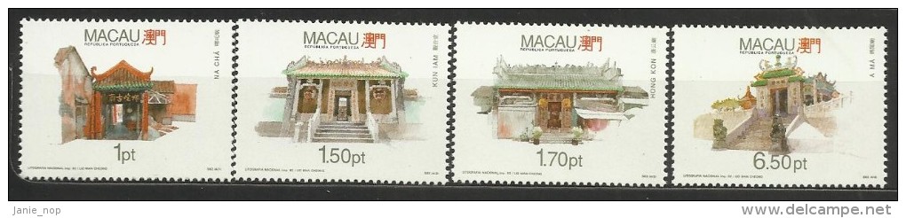 Macau 1992 Temples Set MNH - Other & Unclassified