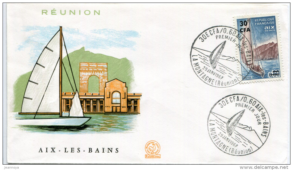 REUNION - N° 372 / FDC DE LA MONTAGNE LE 29/1/1967 - TB - Covers & Documents