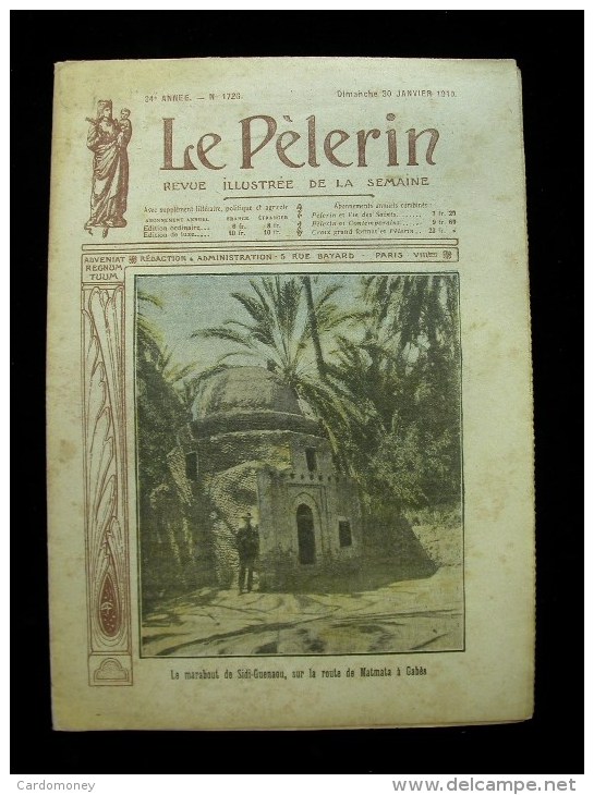 Le Pèlerin N° 1726 Du 30/01/1910 (art. N° 68 ) - 1900 - 1949