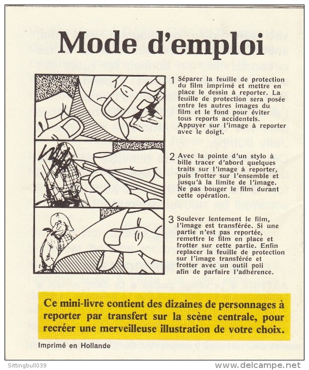 MORRIS. Lucky Luke. LA VILLE. Mini-livre Décotransfert N° 5. Complet. Dargaud 1971. TBE. Pièce De Collection ! - Aufkleber